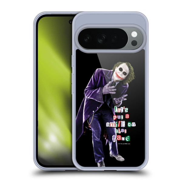 The Dark Knight Graphics Joker Put A Smile Soft Gel Case for Google Pixel 10