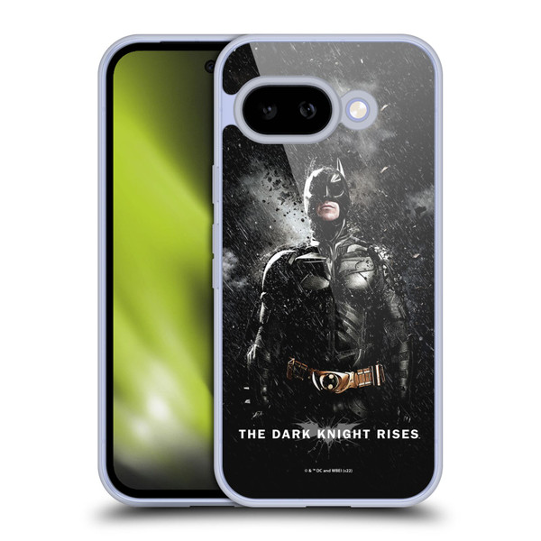 The Dark Knight Rises Key Art Batman Rain Poster Soft Gel Case for Google Pixel 9A