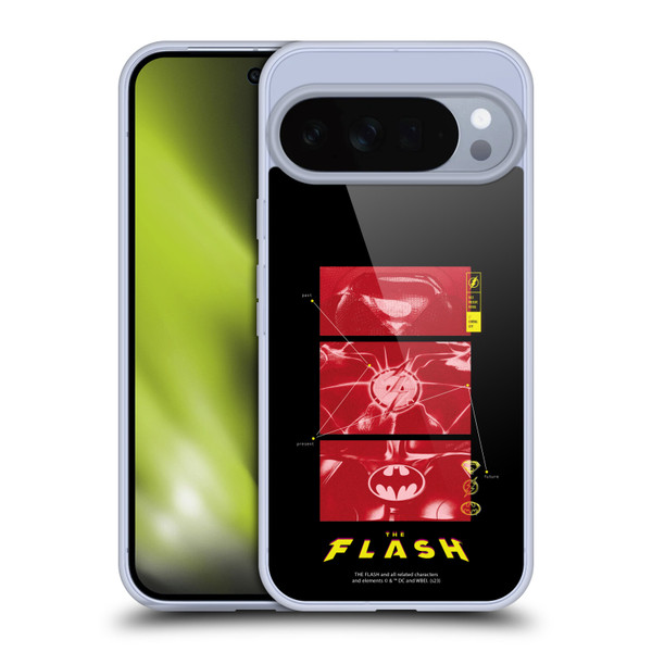 The Flash 2023 Graphics Suit Logos Soft Gel Case for Google Pixel 10 Pro XL