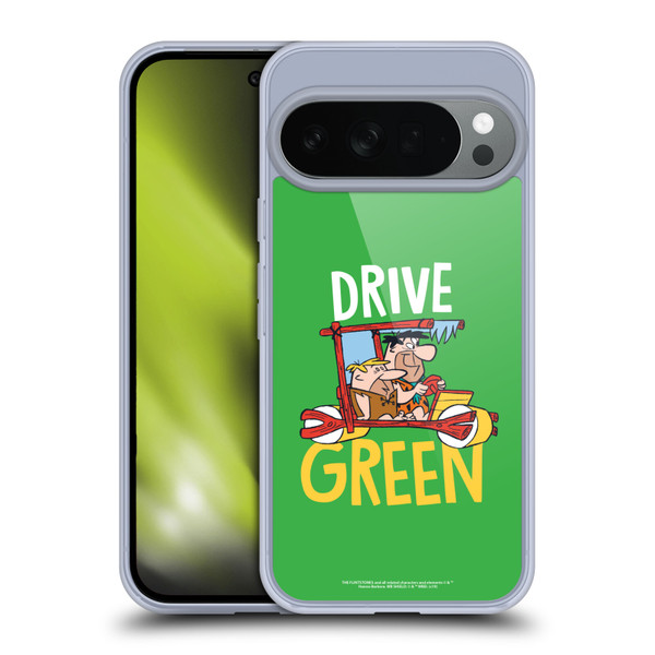 The Flintstones Graphics Drive Green Soft Gel Case for Google Pixel 10