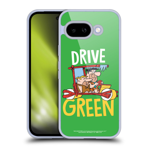 The Flintstones Graphics Drive Green Soft Gel Case for Google Pixel 9A