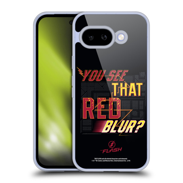 The Flash TV Series Graphics Red Blur Soft Gel Case for Google Pixel 9A