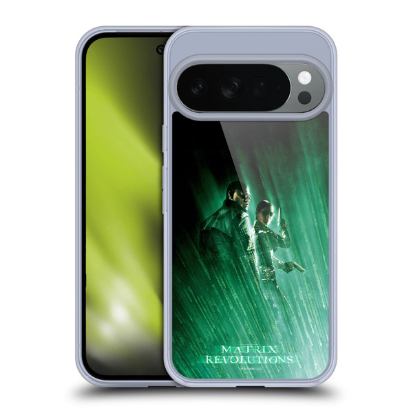 The Matrix Revolutions Key Art Morpheus Trinity Soft Gel Case for Google Pixel 10