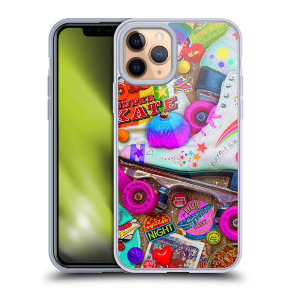Aimee Stewart Colourful Sweets Skate Night Soft Gel Case for Apple iPhone 11 Pro