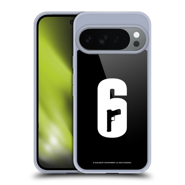 Tom Clancy's Rainbow Six Siege Logos Black And White Soft Gel Case for Google Pixel 10