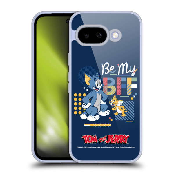Tom and Jerry Color Blocks Be My Bff Soft Gel Case for Google Pixel 9A