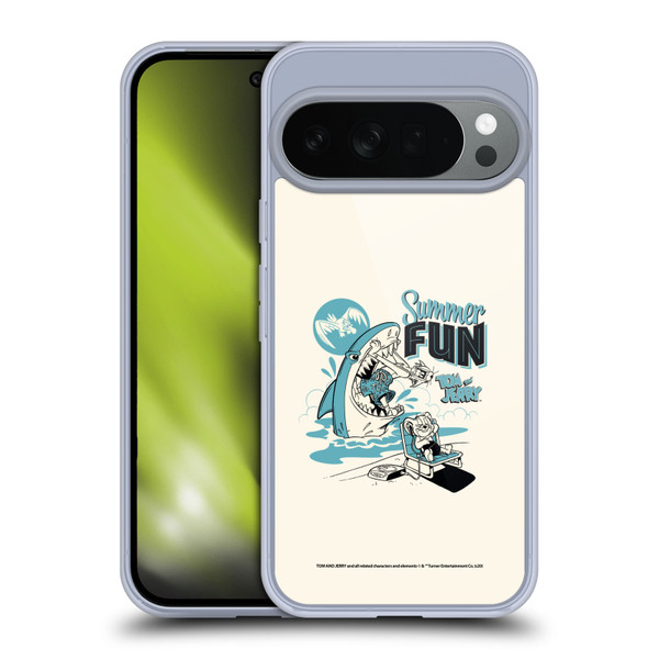Tom and Jerry Illustration Summer Fun Soft Gel Case for Google Pixel 10
