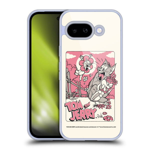 Tom and Jerry Illustration Scary Flower Soft Gel Case for Google Pixel 9A