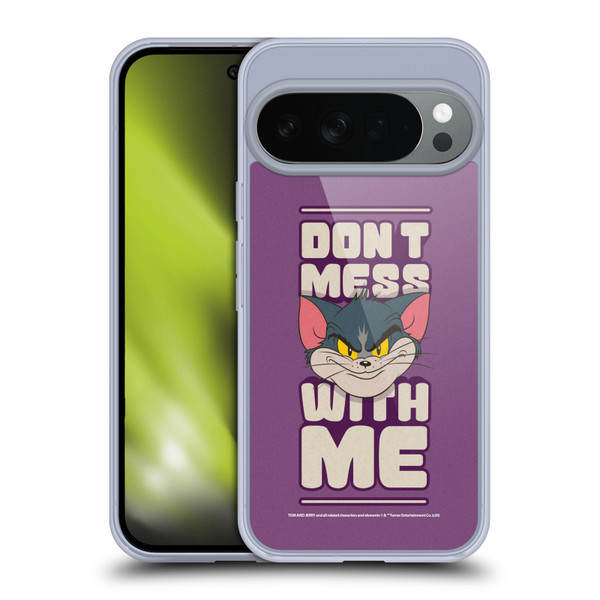Tom and Jerry Typography Art Don't Mess With Me Soft Gel Case for Google Pixel 10