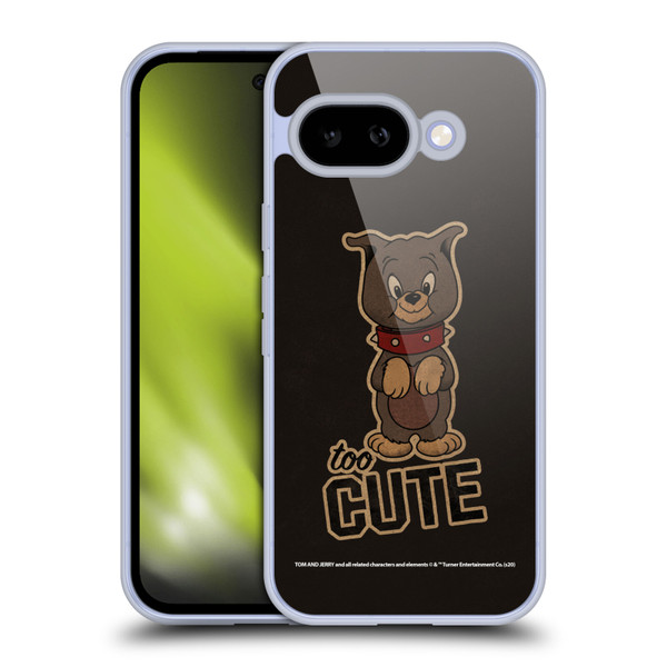 Tom and Jerry Typography Art Too Cute Soft Gel Case for Google Pixel 9A