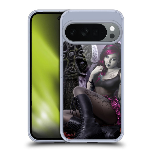 Tom Wood Fantasy Goth Girl Vampire Soft Gel Case for Google Pixel 10
