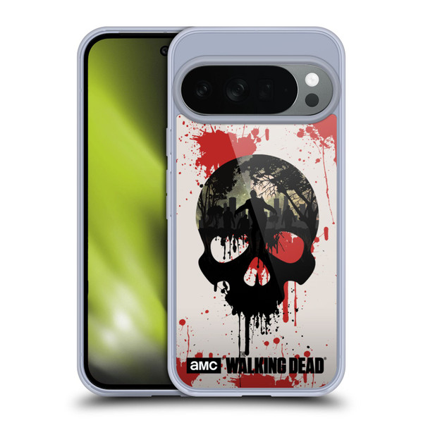 AMC The Walking Dead Silhouettes Skull Soft Gel Case for Google Pixel 10