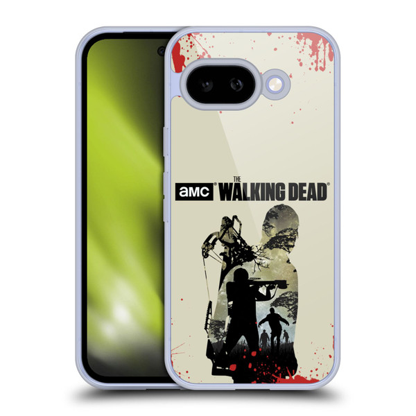 AMC The Walking Dead Silhouettes Daryl Full Soft Gel Case for Google Pixel 9A