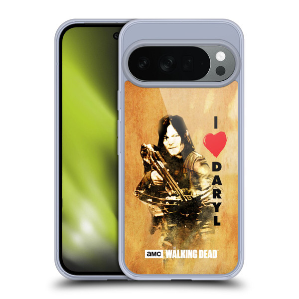 AMC The Walking Dead Typography Love Daryl Crossbow Soft Gel Case for Google Pixel 10