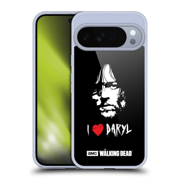 AMC The Walking Dead Typography Love Daryl Face Soft Gel Case for Google Pixel 10 Pro XL