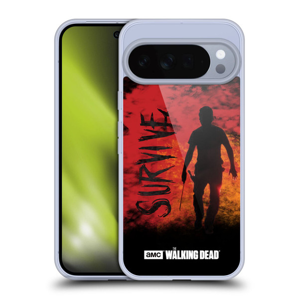 AMC The Walking Dead Typography Survive Rick Machete Soft Gel Case for Google Pixel 10 Pro XL