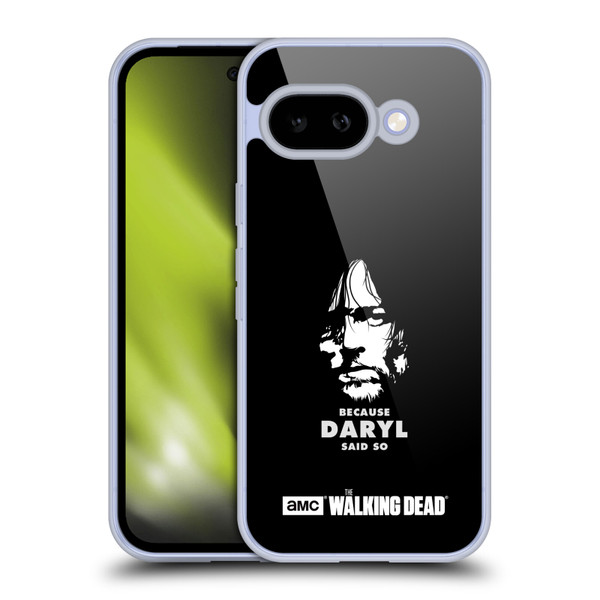 AMC The Walking Dead Typography Daryl Says Soft Gel Case for Google Pixel 9A