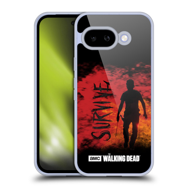 AMC The Walking Dead Typography Survive Rick Machete Soft Gel Case for Google Pixel 9A