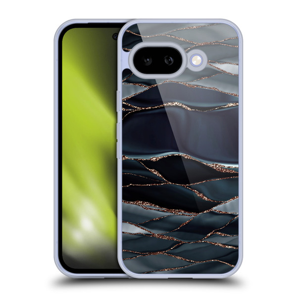 UtArt Dark Night Marble Waves Soft Gel Case for Google Pixel 9A