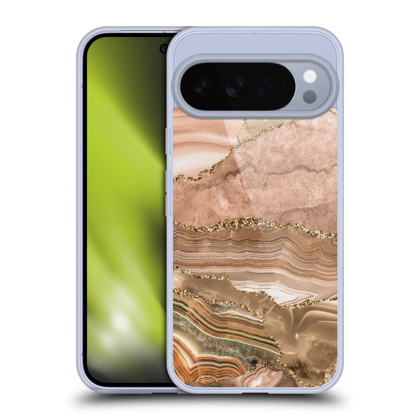 UtArt Wild Cat Marble Beige Gold Soft Gel Case for Google Pixel 10 Pro XL