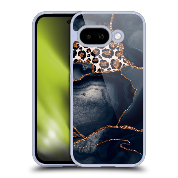 UtArt Wild Cat Marble Leopard Soft Gel Case for Google Pixel 9A
