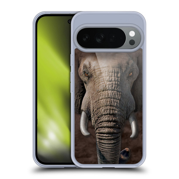 Vincent Hie Big Face Animals Elephant Soft Gel Case for Google Pixel 10