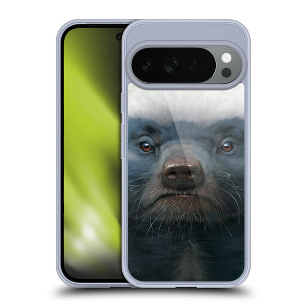 Vincent Hie Big Face Animals Honey Badger Soft Gel Case for Google Pixel 10