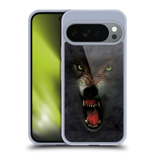 Vincent Hie Big Face Animals Wolf Soft Gel Case for Google Pixel 10