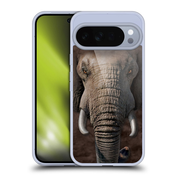 Vincent Hie Big Face Animals Elephant Soft Gel Case for Google Pixel 10 Pro XL