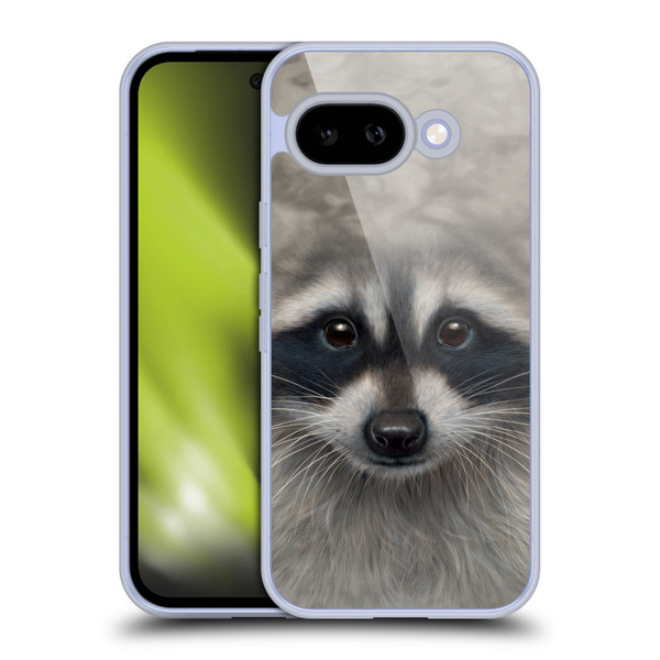 Vincent Hie Big Face Animals Raccoon Soft Gel Case for Google Pixel 9A