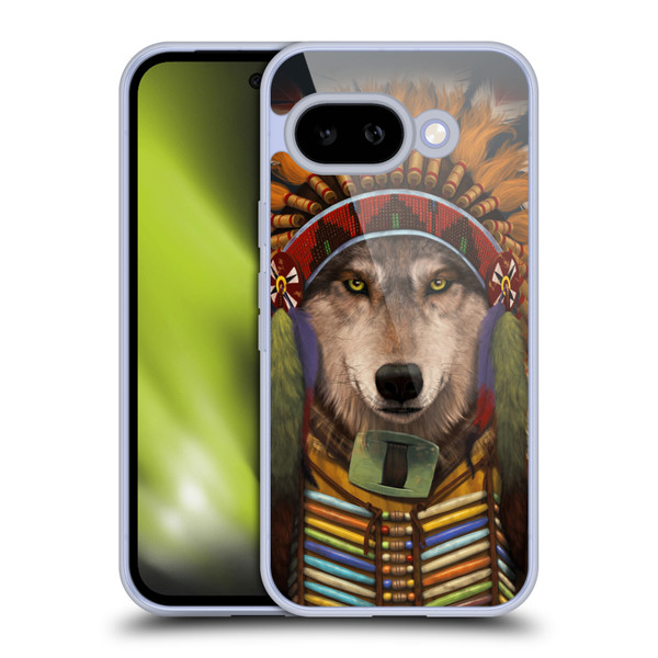 Vincent Hie Canidae Wolf Spirit Chief Soft Gel Case for Google Pixel 9A