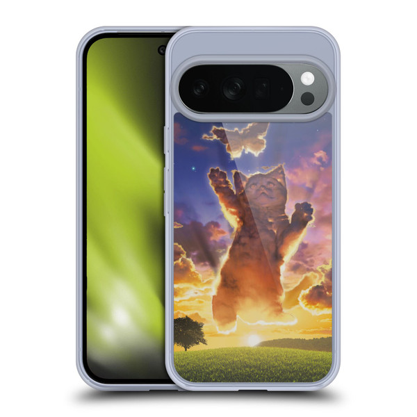 Vincent Hie Felidae Cloud Kitten Sunset Soft Gel Case for Google Pixel 10