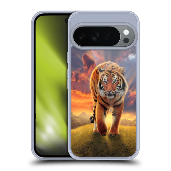 Vincent Hie Felidae Rising Tiger Soft Gel Case for Google Pixel 10