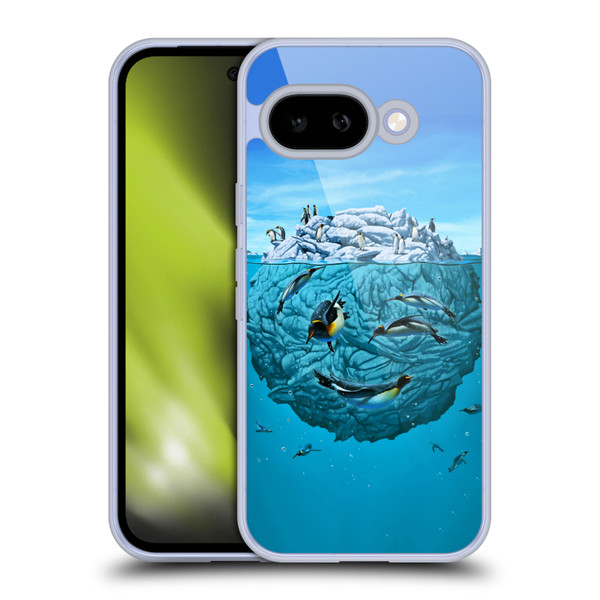 Vincent Hie Graphics Penguin Wink Soft Gel Case for Google Pixel 9A