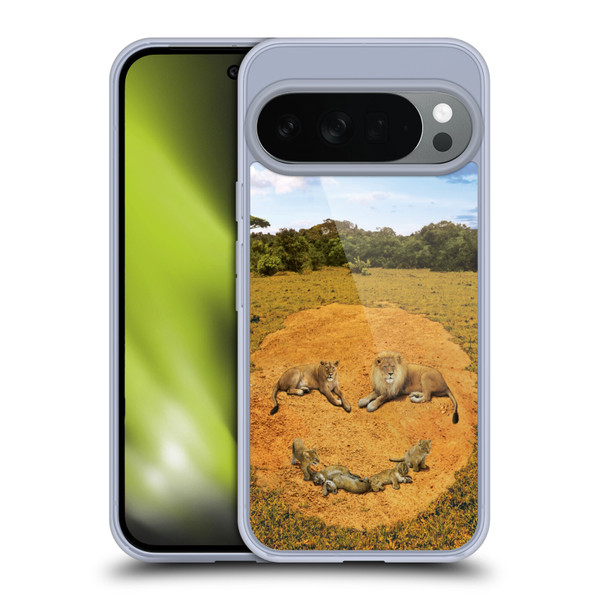 Vincent Hie Key Art A Lion Happiness Soft Gel Case for Google Pixel 10