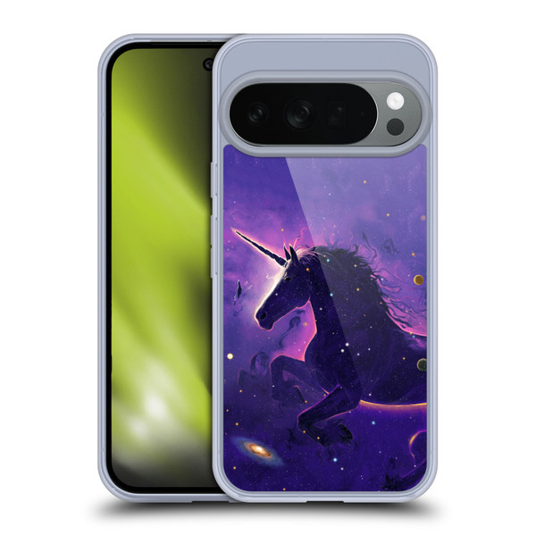 Vincent Hie Key Art Unicorn Nebula Soft Gel Case for Google Pixel 10