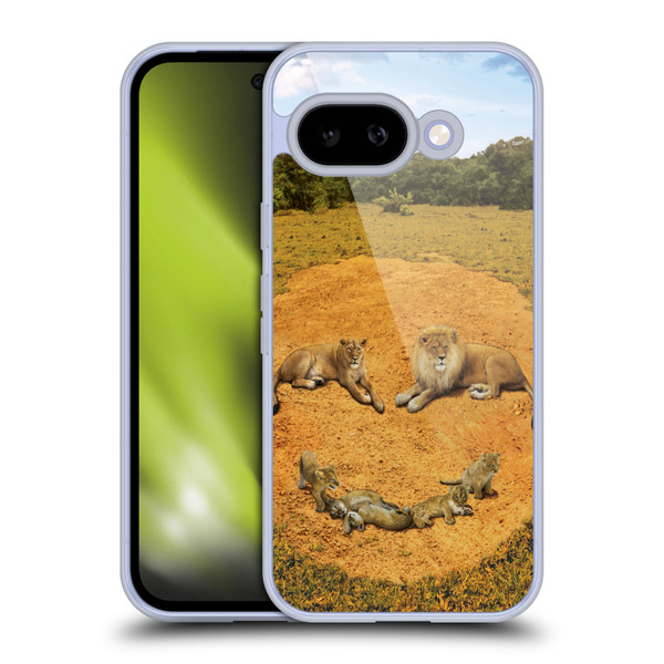 Vincent Hie Key Art A Lion Happiness Soft Gel Case for Google Pixel 9A