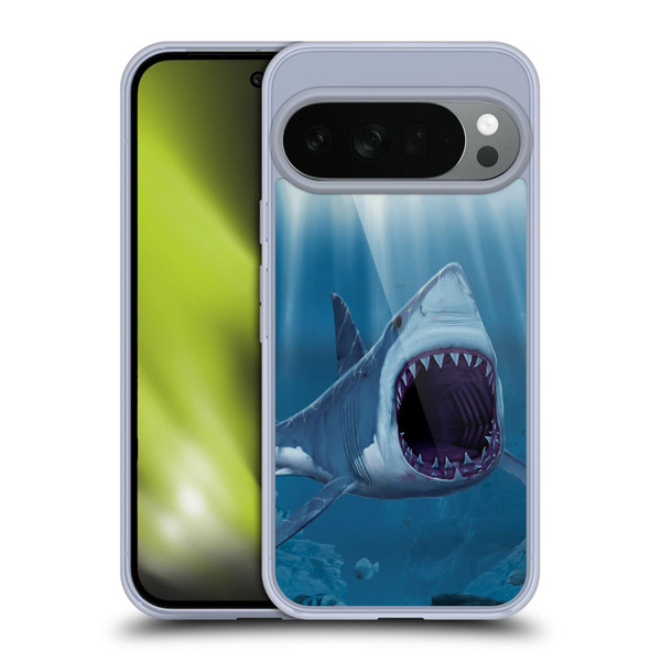 Vincent Hie Underwater Shark Bite Soft Gel Case for Google Pixel 10