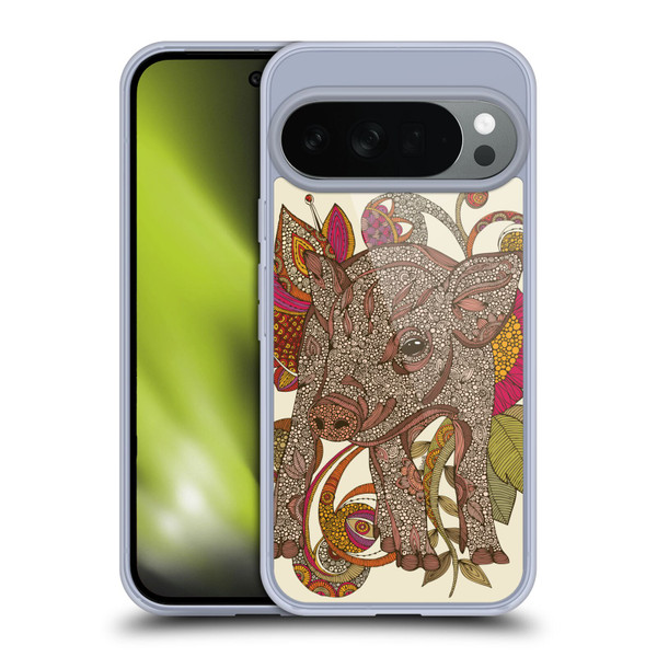 Valentina Animals And Floral Pig Soft Gel Case for Google Pixel 10