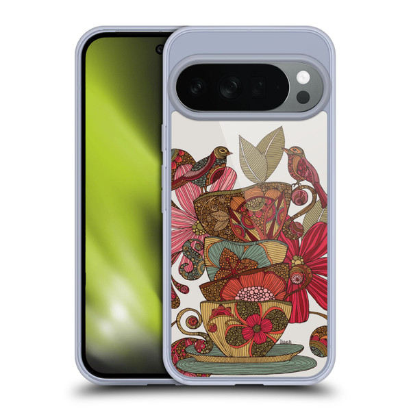 Valentina Birds Teacups Soft Gel Case for Google Pixel 10