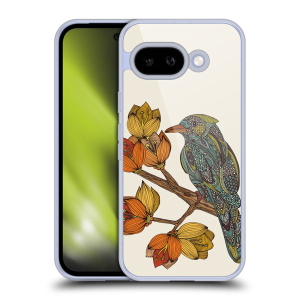Valentina Birds Autumn Flower Doodle Soft Gel Case for Google Pixel 9A