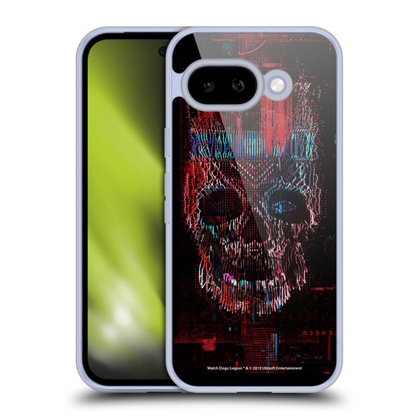 Watch Dogs Legion Key Art Skull Glitch Soft Gel Case for Google Pixel 9A