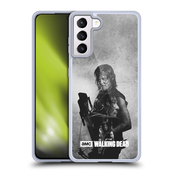 AMC The Walking Dead Double Exposure Daryl Soft Gel Case for Samsung Galaxy S21+ 5G