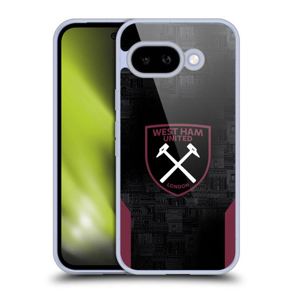 West Ham United FC 2024/25 Crest Kit Away Soft Gel Case for Google Pixel 9A