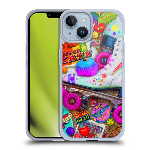 Aimee Stewart Colourful Sweets Skate Night Soft Gel Case for Apple iPhone 14