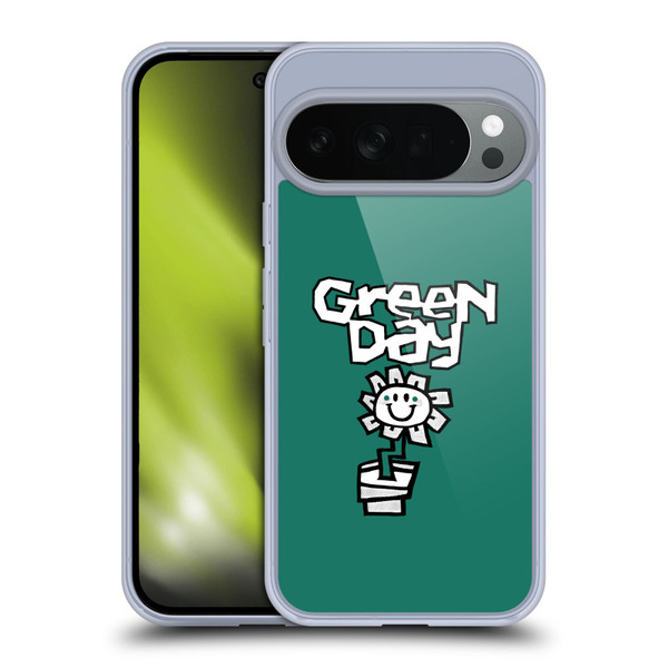 Green Day Graphics Flower Soft Gel Case for Google Pixel 10