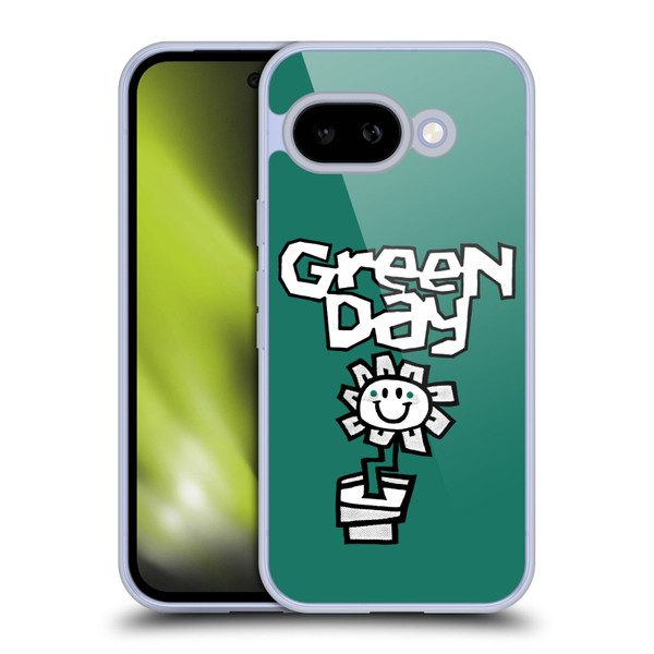 Green Day Graphics Flower Soft Gel Case for Google Pixel 9A