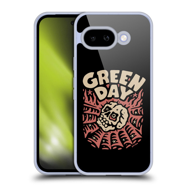 Green Day Graphics Skull Spider Soft Gel Case for Google Pixel 9A