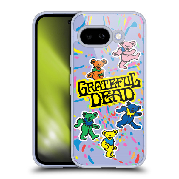 Grateful Dead Trends Bear Color Splatter Soft Gel Case for Google Pixel 9A