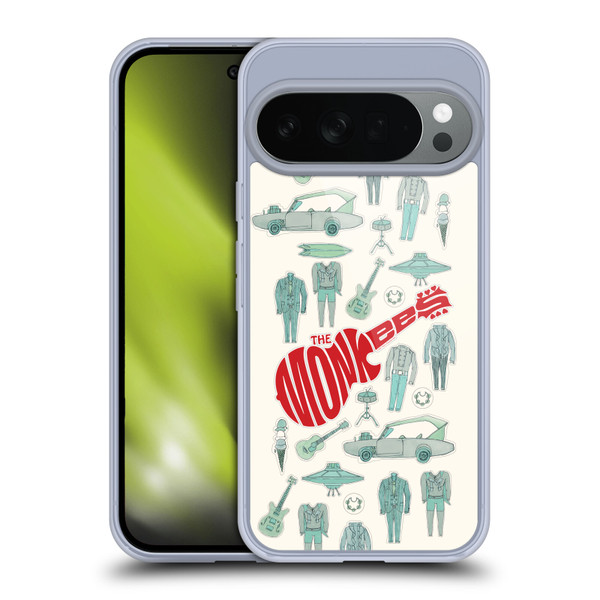 The Monkees Graphics Pattern Soft Gel Case for Google Pixel 10